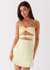 Tianna Mini Dress - Yellow