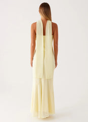 Under The Pagoda Maxi Dress - Yellow