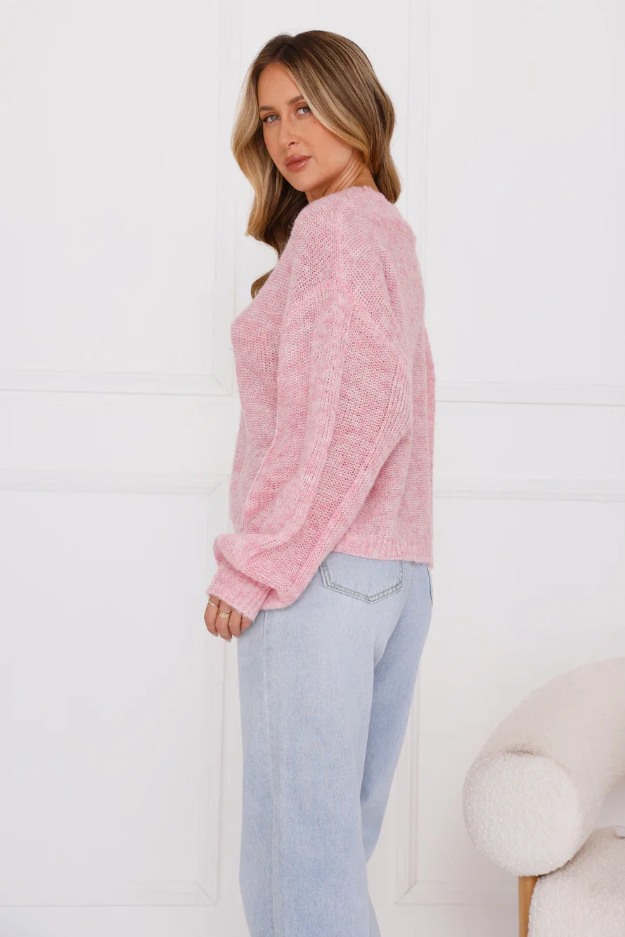 Sweater Weather Knit Pink
