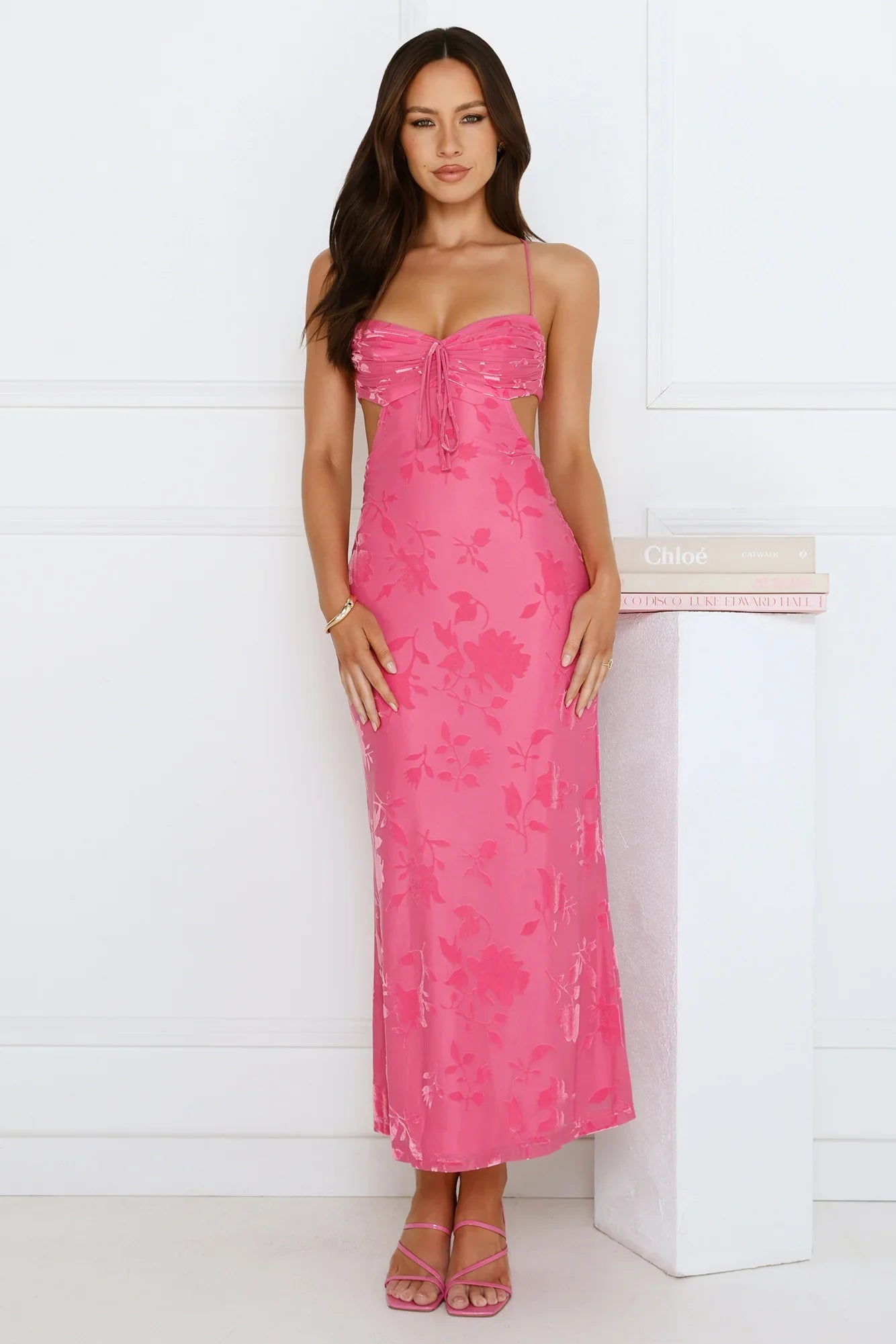 Twirl Into Fun Maxi Dress Pink