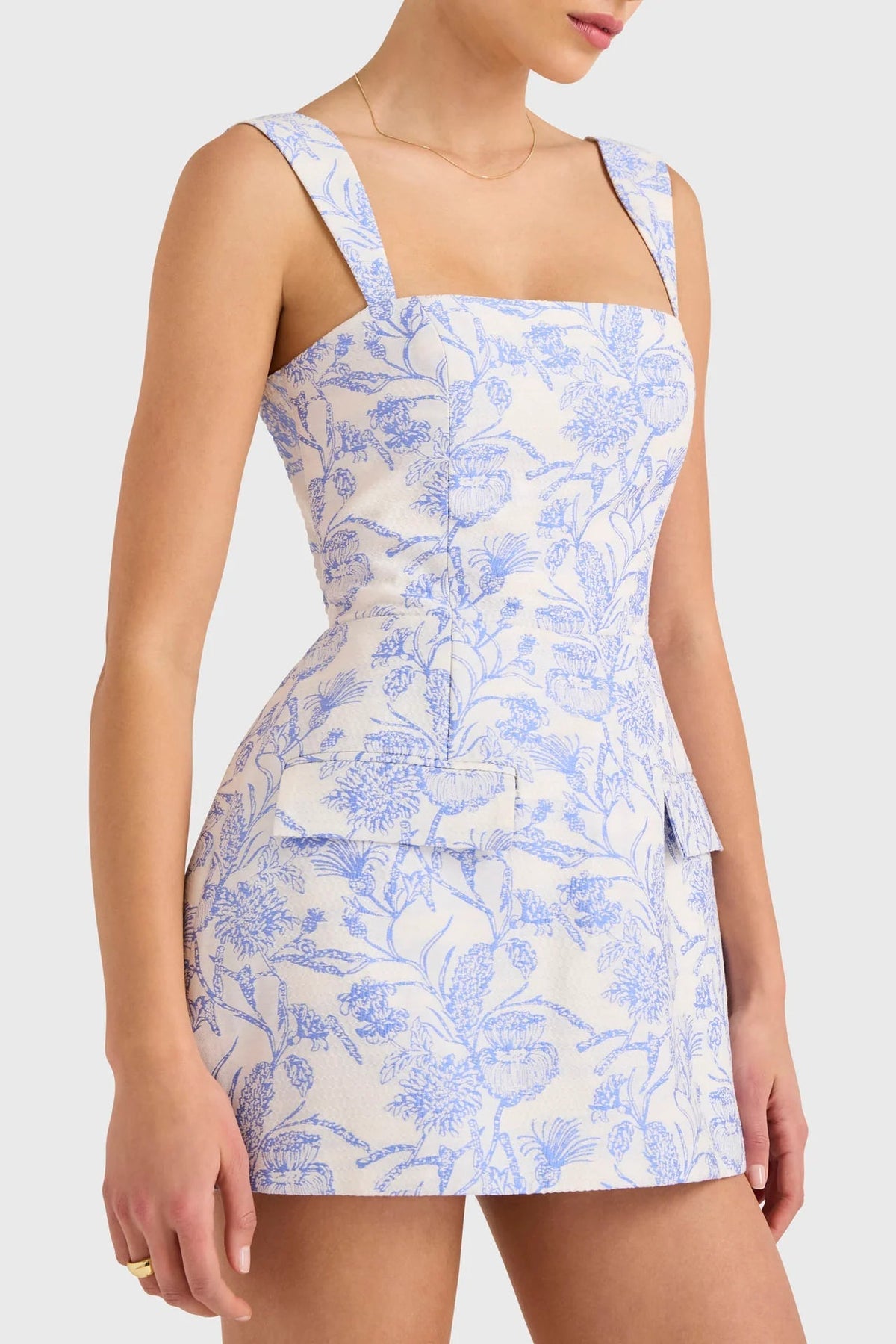 Sunset Oasis Mini Dress Blue