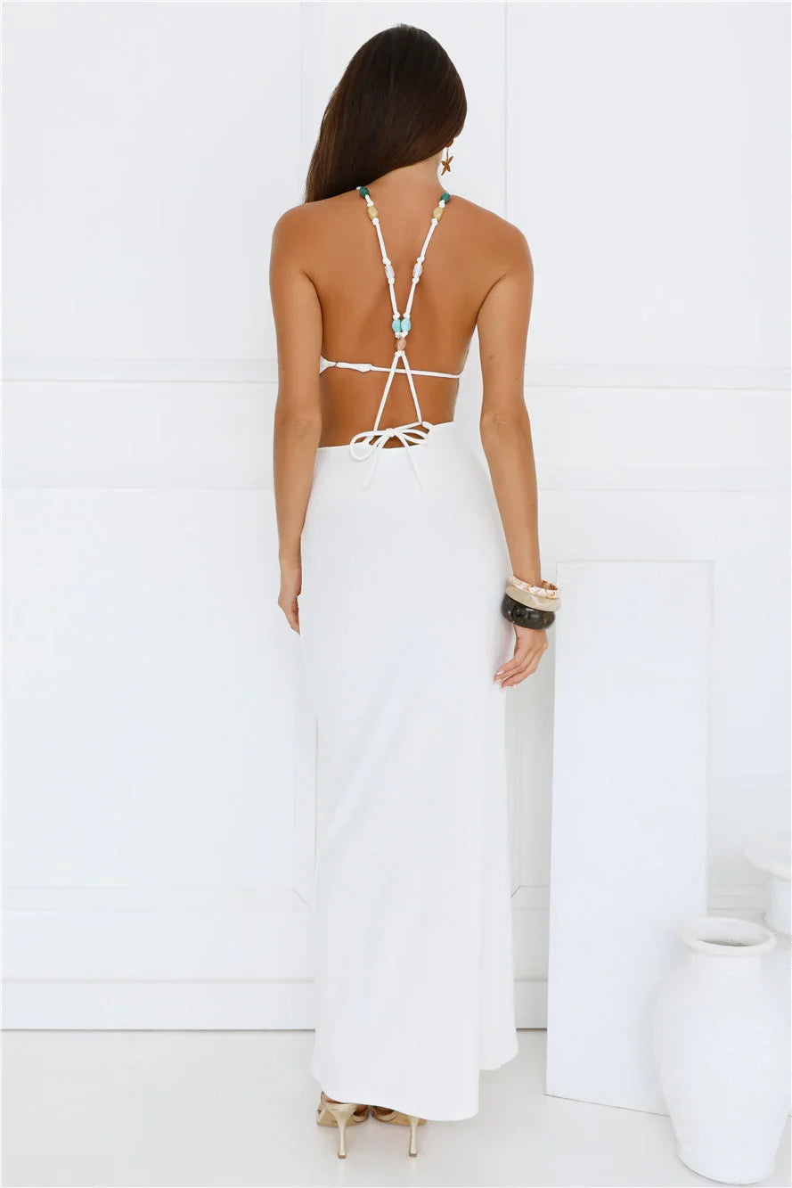 Tropiluxe Maxi Dress Cream